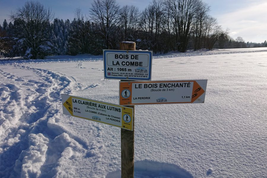 balisage piste de raquette