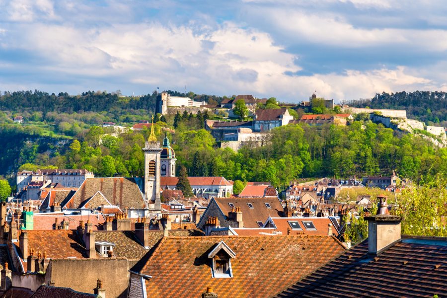 View of the old town of Besancon - France, Doubs